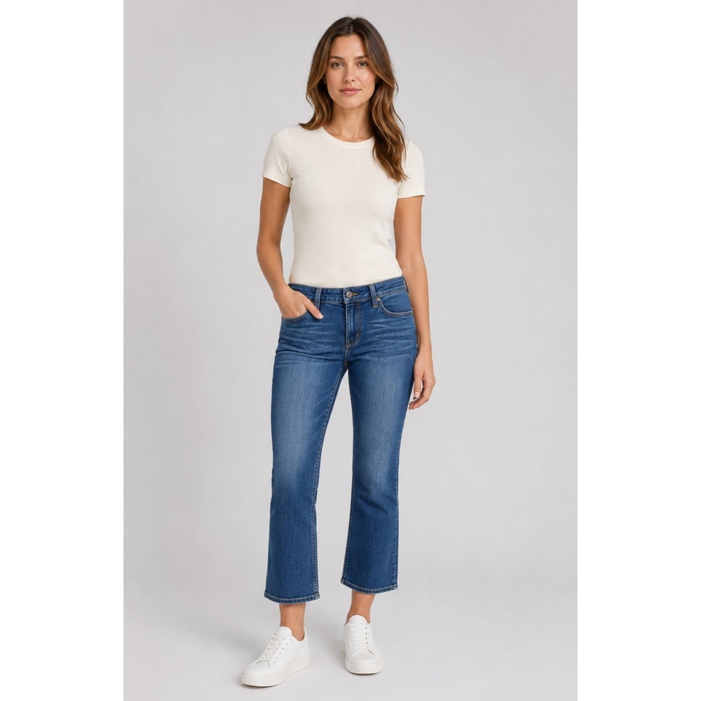 Levi's 423 Bell Jeans Womens 13/31 Medium Blue Cotton Double‎ Button Mid Rise